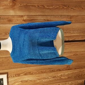 🥀NWT/NWOT Zenana Blue Chenille Sweater (L)🥀